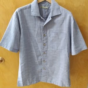 Batik Bay Men's Short Sleeve Blue Shirt Size S